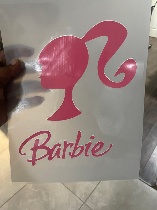 Barbie transfer design